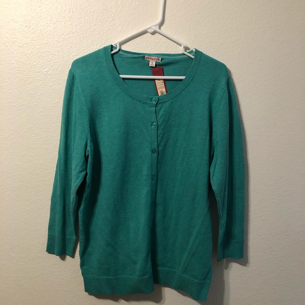 Teal Merona Cardigan